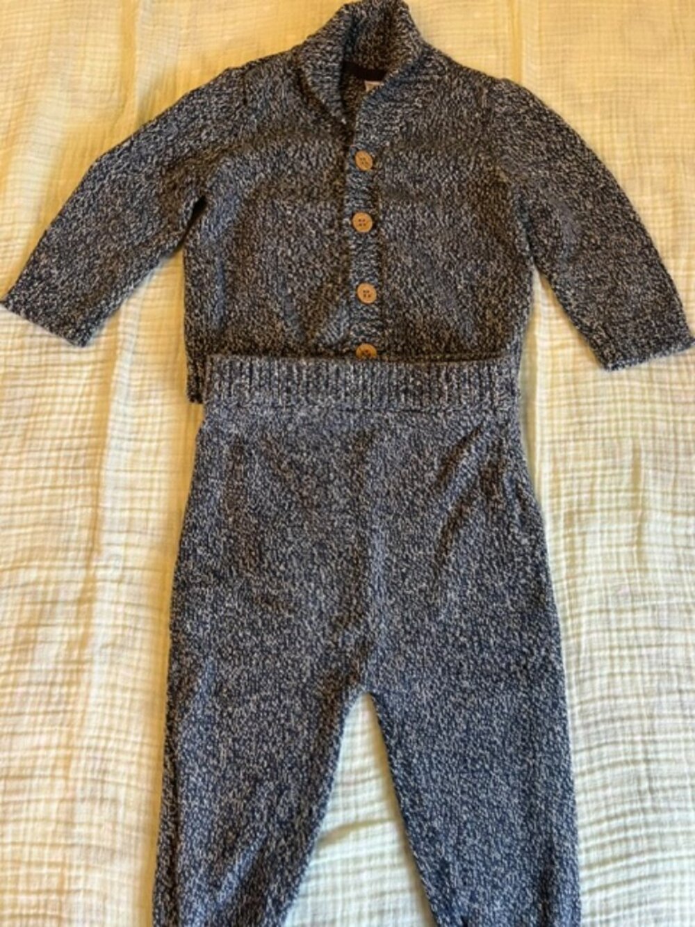 Carter's Outfit Boys 2 Piece Knit Blue -  Size 9 Months